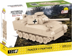 Építőkészlet COBI Panzer V Panther 1:72 – mini harckocsi, 126 elem