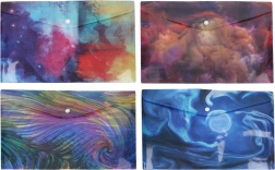 Műanyag pattintós dokumentumtasak A4, színkeverék