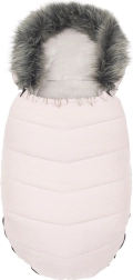Bébi bundazsák műszőrmével, dusty pink NEW BABY