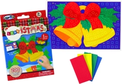 DIY színes ünnepi mozaik csengő