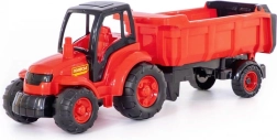 Nagy műanyag traktor utánfutóval 1 éves kortól