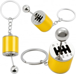 Fém kulcstartó váltókar formában – arany