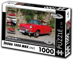 Retro autók puzzle Škoda 1000 MBX (1967) – 1000 darab