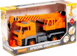 Játék daru mozgatható horoggal és kézi csörlővel