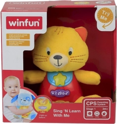 Interaktív plüss cica dallamokkal és fényekkel