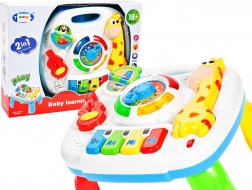 Zsiráf alakú oktató asztalka orgonával