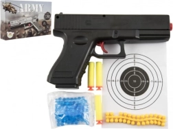 20 cm-es golyós pisztoly vízgolyókkal és hablövedékekkel