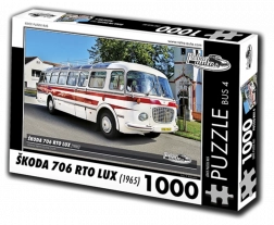 Retro-autók puzzle Škoda 706 RTO LUX autóbusz 1000 darab