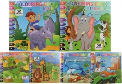 Matricás kifestő – színezés számok szerint, 5 lap és 2 ív matrica