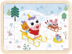 Janod fa kirakó különbségkereséssel – szánkózás, 24 darab