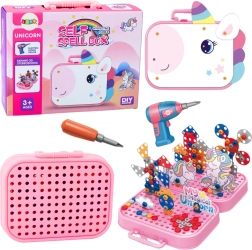 Kreatív építőszett Egyszarvú fúróval