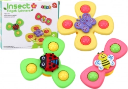 Szenzoros pörgettyű játékok méhecske, katicabogár és pillangó