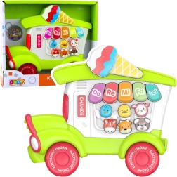 Gyerek elektromos zongora – zöld fagyizó