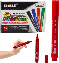 piros, vízálló, tartós marker 2,5–4,5 mm