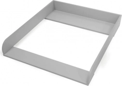 pelenkázó pult szürke – fa feltét kompatibilis az IKEA-val