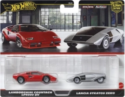 Hot Wheels prémium autómodell-duopack – Lancia és Lamborghini 1:64