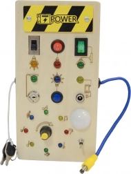 Fa interaktív LED busy board 2Kids Toys