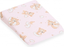 Huzat gyerek ék párnához 30×37 cm rózsaszín maci