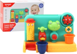 Gyerek fürdőjáték szökőkút békával és malommal