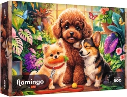Trefl Flamingo by Trefl puzzle 600 darab „Psy w oranżerii”