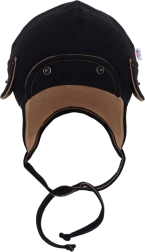 Tavaszi újszülött sapka New Baby Special One, fekete