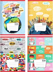 iskolai füzet A5, 30 lap, vonalas – szótárfüzet 8 mm