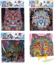 Gyémántfestés Kartonon Állatok 20x20 cm