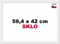 Fehér műanyag keret puzzle-hoz A2