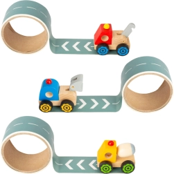 Small Foot fa autó útjelző szalaggal