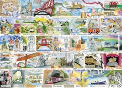 Brit és briliáns 1000 darabos GIBSONS puzzle