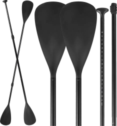 Összecsukható alumínium evező 2 az 1-ben SUP-hoz és kajakhoz, 4 részes, állítható 210 cm