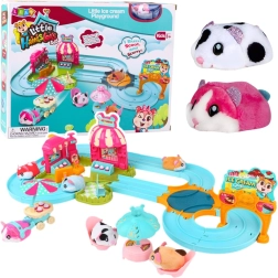 Interaktív pálya hörcsög számára Fagylaltüzlet és Kávézó elemes változat