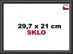 Fekete műanyag keret A4