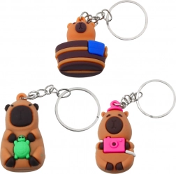 Kapibara szilikon kulcstartó