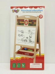 Kétszemélyes fa tábla abakusszal