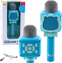 Vezeték nélküli Mikrofon Bluetooth Karaoke Felvétel Hangváltozás Kék