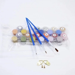 Számozott kifestő kerettel 40 × 30 cm – MOTOR GHOST RIDER