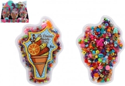 Színes műanyag gyöngyök készlet kreatív alkotáshoz