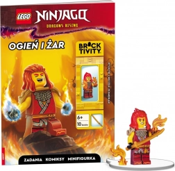 Lego Ninjago: Tűz és izzás – interaktív könyv Wyldfyre minifigurával