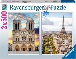 Ravensburger puzzle Párizs meglátogatása 2×500 darab