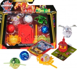 Bakugan csomag pörgettyűvel és Bruiser, Dragonoid, Hammerhead, Nillious figurákkal