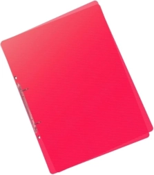 A5 PP gyűrűs iratrendező Lines, piros, 2 gyűrűvel