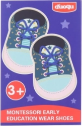 Fűzhető fa cipőcskék gyerekeknek