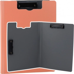 Rózsaszín mappa tok és két klipsz A4