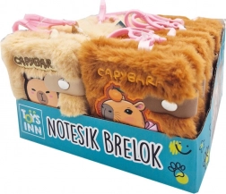 Bolyhos jegyzetfüzet kulcstartó 10 × 8 cm, csomag 12 db