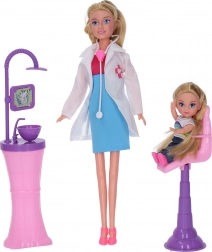 Fogorvos baba kislánnyal 29 cm