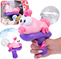 Robácska vízipisztoly, amely vizet lövell