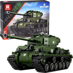 Reobrix építőkészlet SHERMAN M4A3E8 tank – hivatalos WORLD OF TANKS licenc, 836 elem