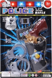 Rendőrségi készlet 23 cm-es pisztollyal és bilincsekkel