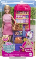 Barbie Malibu bevásárlós játékszett babával